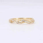 Load image into Gallery viewer, Diamond Twist Band, 0.16cttw in 14K Yellow Gold - Kizer Cummings Jewelers