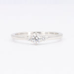 Load image into Gallery viewer, Three-Stone Diamond Ring in White Gold