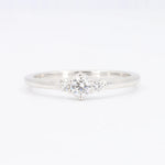 Load image into Gallery viewer, Three Stone Diamond Ring, 0.20cttw in 14K White Gold - Kizer Cummings Jewelers