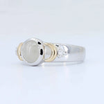 Load image into Gallery viewer, White Star Sapphire and Diamond Ring, 2.21ct White Star Sapphire with 0.10cttw Diamond in 14TT Gold - Kizer Cummings Jewelers