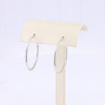 Load image into Gallery viewer, Hoop Earrings in White Gold - 30mm