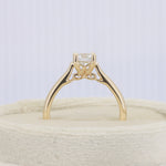 Load image into Gallery viewer, Old European Cut Diamond Solitaire Engagement Ring in 14K Yellow Gold