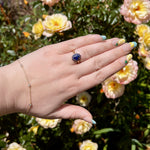 Load image into Gallery viewer, Berry Halo Ring in Yellow Gold
