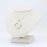Load image into Gallery viewer, Floral Wreath Necklace in Sterling Silver, 18 inch