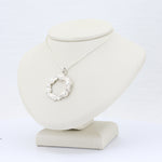 Load image into Gallery viewer, Floral Wreath Necklace in Sterling Silver