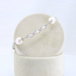 Load image into Gallery viewer, Freshwater Pearl Woven Bracelet, in Sterling Silver, 7.5 Inches