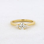 Load image into Gallery viewer, Briar Three Stone Ring in Yellow Gold
