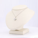 Load image into Gallery viewer, Extra-Large Diamond Quatrefoil Pendant in White Gold