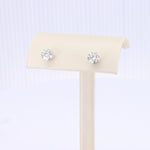 Load image into Gallery viewer, Diamond Stud Earrings in White Gold - 2.07cttw