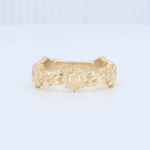 Load image into Gallery viewer, Sunflower Vine Band in 14K Yellow Gold