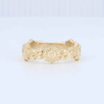 Load image into Gallery viewer, Sunflower Vine Band in 14K Yellow Gold - Kizer Cummings Jewelers