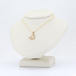 Load image into Gallery viewer, Sunflower Diamond Pendant, 0.24ct Diamond in 14K Yellow Gold, 18 inch Chain