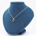Load image into Gallery viewer, Spessartite Garnet Pendant, 2.85ct Oval Garnet in Sterling Silver, 16–18 inch Chain