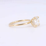 Load image into Gallery viewer, Lab Grown Diamond Engagement Ring, 2.10ct with 0.06cttw Hidden Halo in 14K Yellow Gold - Kizer Cummings Jewelers