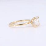 Load image into Gallery viewer, Lab-Grown Round Diamond with Hidden Halo in Yellow Gold