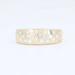 Load image into Gallery viewer, Scattered Diamond Tapered Band, 0.51cttw in 14K Yellow Gold - Kizer Cummings Jewelers