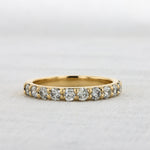 Load image into Gallery viewer, Shared-Prong Diamond Band in Yellow Gold - 0.80cttw

