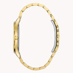 Load image into Gallery viewer, Gold-tone stainless steel watch with a sleek design and unique link bracelet. Perfect for adding elegance to any outfit.
