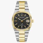 Load image into Gallery viewer, Bulova Super Seville- Black Square Face w/Two-Tone Metal Features and Band