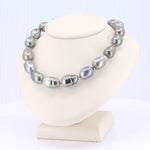 Load image into Gallery viewer, Tahitian Baroque Pearl Strand Necklace, 36 Pearls in 14K White Gold, 18 inch - Kizer Cummings Jewelers