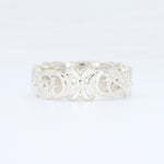 Load image into Gallery viewer, Open Floral Vine 7mm Band in White Gold