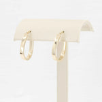 Load image into Gallery viewer, Oval Hoop Earrings in 10K Yellow Gold, 3x22mm - Kizer Cummings Jewelers