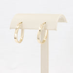Load image into Gallery viewer, Oval Hoop Earrings in 10K Yellow Gold, 3x22mm