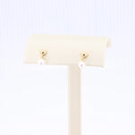 Load image into Gallery viewer, Freshwater Pearl Drop Earrings, Heart Stud in 14K Yellow Gold - Kizer Cummings Jewelers