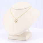 Load image into Gallery viewer, Large Quatrefoil Diamond Pendant in Yellow Gold