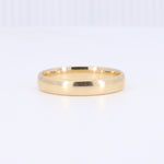 Load image into Gallery viewer, Polished gold wedding band, classic style, sleek design, comfortable fit, crafted in durable metal, perfect for everyday wear.