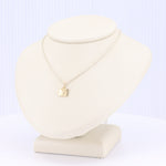 Load image into Gallery viewer, Envelpoe Charm in Yellow Gold with Sterling Silver Chain