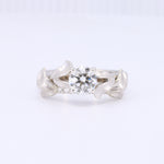 Load image into Gallery viewer, Hermes Solitaire Ring in White Gold