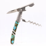 Load image into Gallery viewer, Waiters Knife- Polychrome Turquoise Inlay
