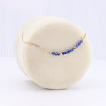 Load image into Gallery viewer, Mini Turquoise Beads Bar Bracelet in Yellow Gold