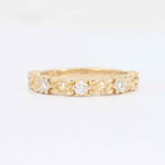 Load image into Gallery viewer, Floral Diamond Band, 0.36cttw in 14K Yellow Gold - Kizer Cummings Jewelers
