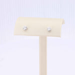 Load image into Gallery viewer, Diamond Stud Earrings, 0.54cttw in 14K White Gold