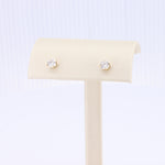 Load image into Gallery viewer, Diamond Stud Earrings in Yellow Gold - 0.74cttw