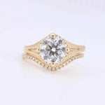 Load image into Gallery viewer, Contour Diamond Band, 0.09cttw in 14K Yellow Gold - Kizer Cummings Jewelers