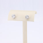 Load image into Gallery viewer, 3.06 CTTW Lab Grown Diamond Studs in White Gold