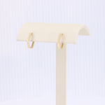 Load image into Gallery viewer, Geometric Hoop Earrings in Yellow Gold