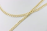 Load image into Gallery viewer, Gold stainless steel chain necklace with a sleek, polished finish, featuring a modern, interlocking link design.