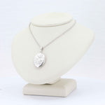 Load image into Gallery viewer, Floral Embossed Oval Locket in Sterling Silver, 18 inch Chain - Kizer Cummings Jewelers