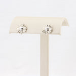 Load image into Gallery viewer, Sunflower Stud Earrings in Sterling Silver with 14K White Gold Posts