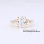 Load image into Gallery viewer, SEMI-MOUNT Floral Diamond Engagement Ring in Yellow Gold - Kizer Cummings Jewelers