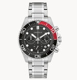 Load image into Gallery viewer, Caravelle Sport- Black Dial and Face Watch w/ White Metal Case and Band