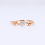 Load image into Gallery viewer, Floral Cluster Diamond Ring, 0.10cttw in 14K Rose Gold - Kizer Cummings Jewelers