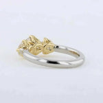 Load image into Gallery viewer, Three Stone Diamond Engagment Ring, 1.08ct Center G-I I1 1.00ctw Trim in Platinum & 18K Yellow Gold - Kizer Cummings Jewelers