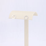 Load image into Gallery viewer, Open Circle Stud Earrings in White Gold