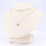 Load image into Gallery viewer, Medium Quatrefoil Diamond Pendant in Rose Gold
