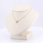 Load image into Gallery viewer, Australian Opal Sunburst Necklace, 0.36ct Opal in 14K Yellow Gold, 18 inch - Kizer Cummings Jewelers